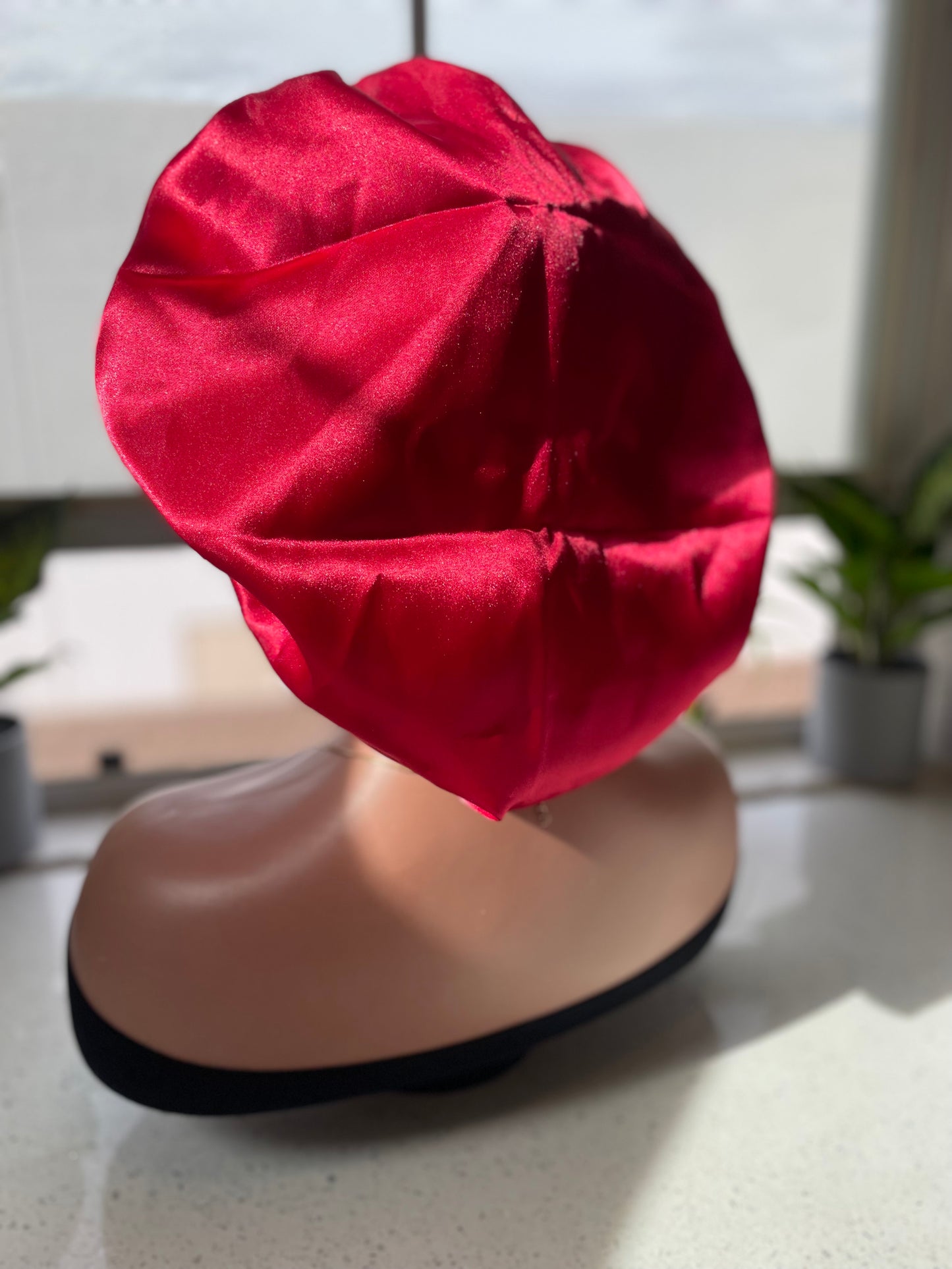 Sweetheart Conversation Hearts Reversible Satin-Lined Bonnet
