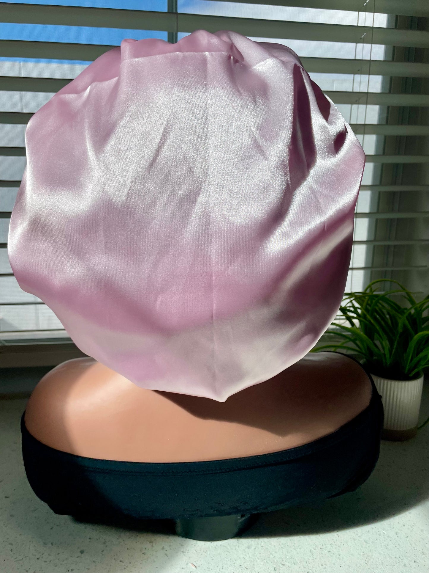 CROWNED “Cupid’s Kiss” Reversible Satin Bonnet – Adult Oversized (Adjustable)